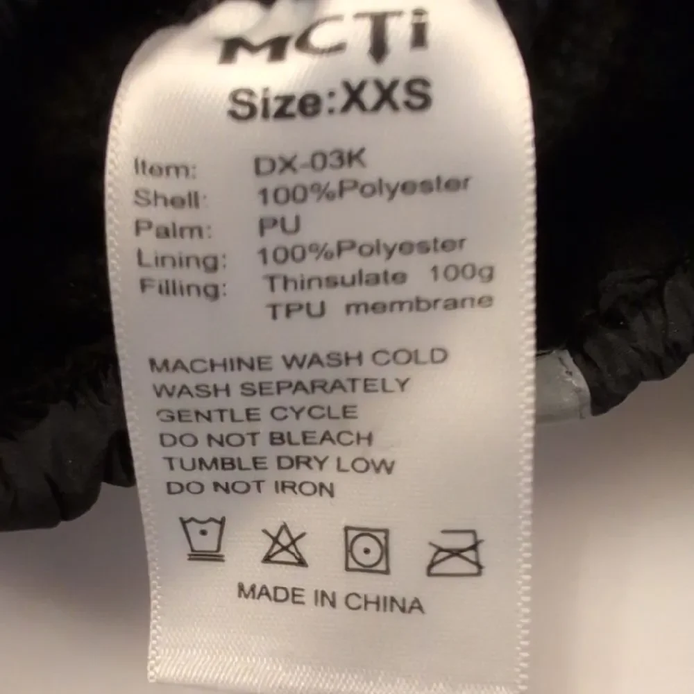 NWT MCTI 2 Pairs Kids Winter Snow Gloves Waterproof Insulated Mitten - XXS/XS